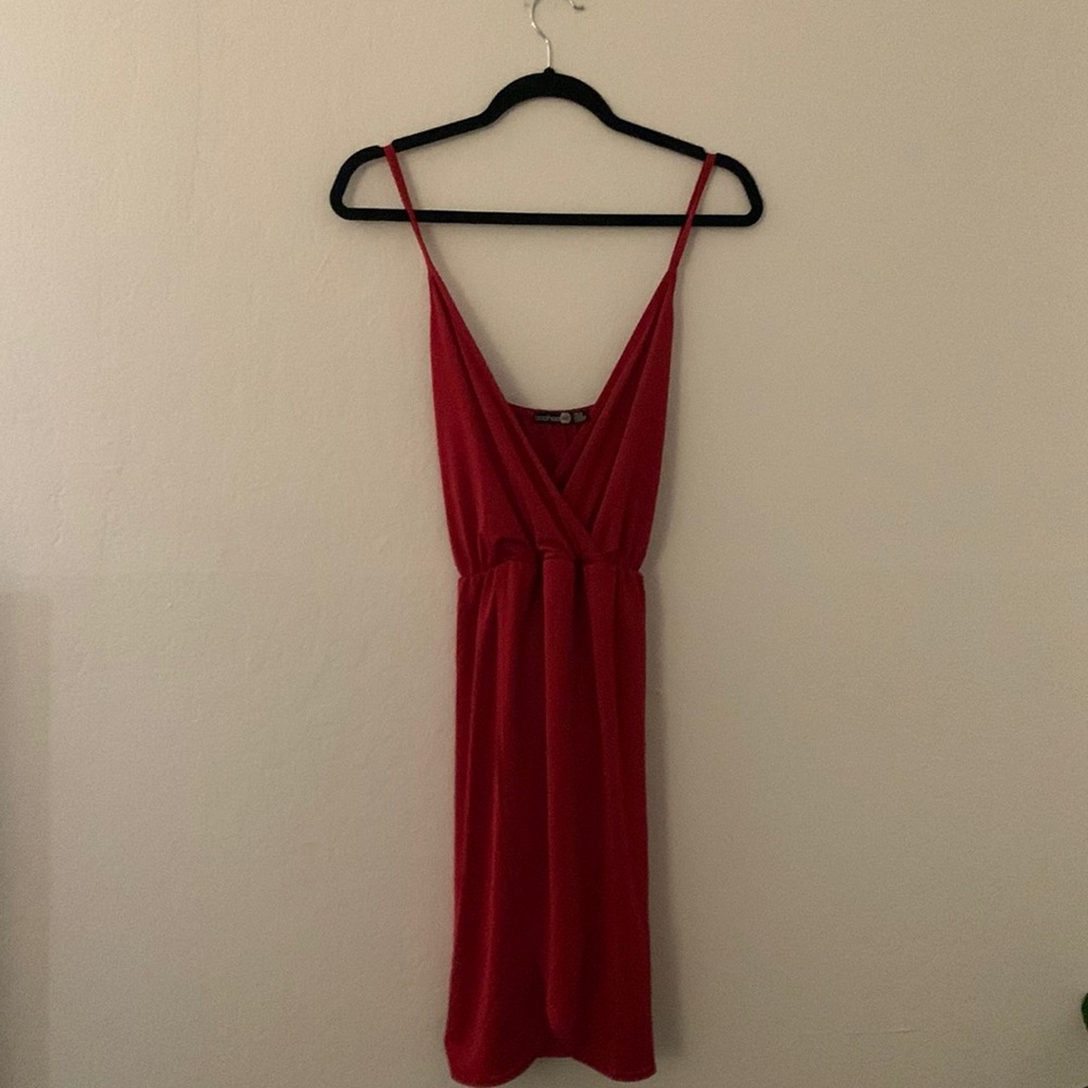 Boohoo red dress